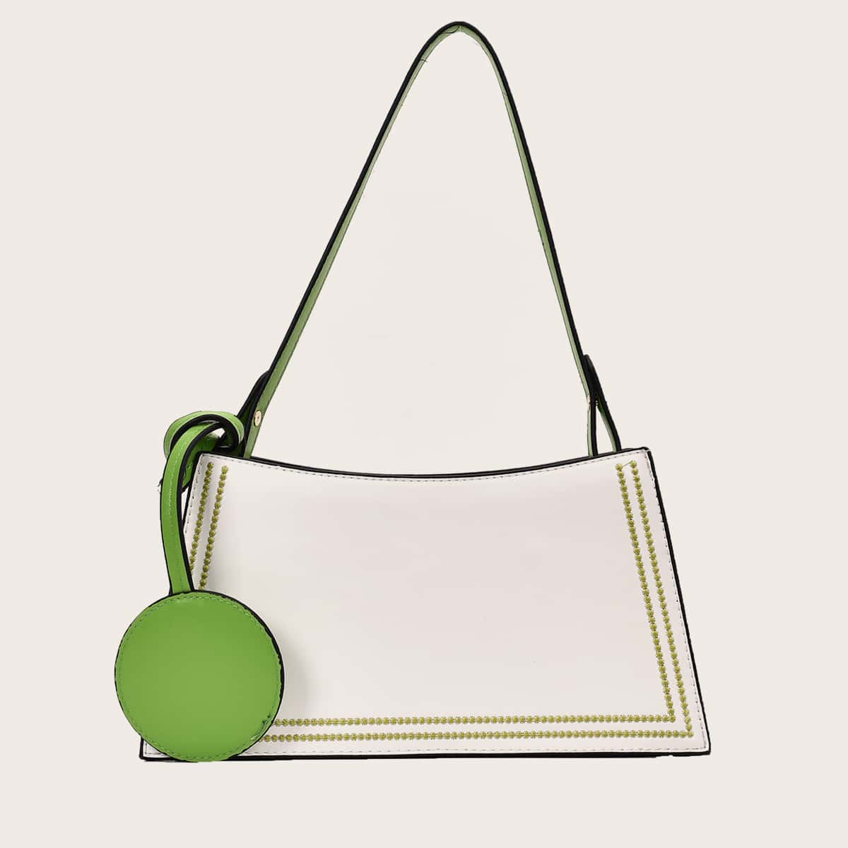 

Stitch Detail Tote Bag, White