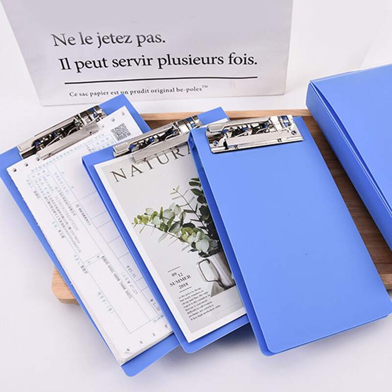 

1pc Solid Clipboard, Blue