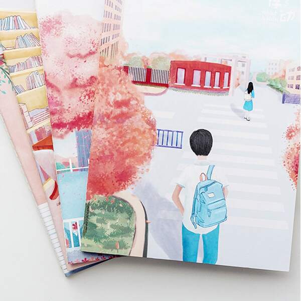 

1pc Cartoon Graphic Notebook, Multicolor
