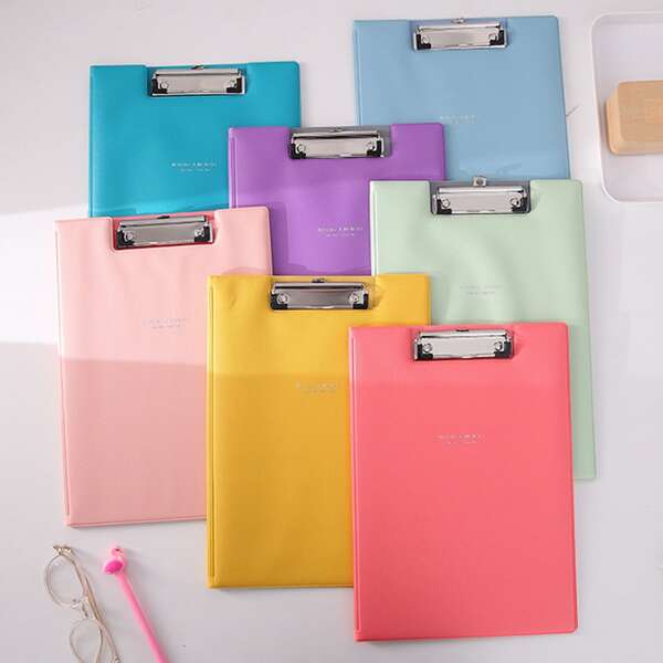 

1pc Simple Clipboard, Multicolor
