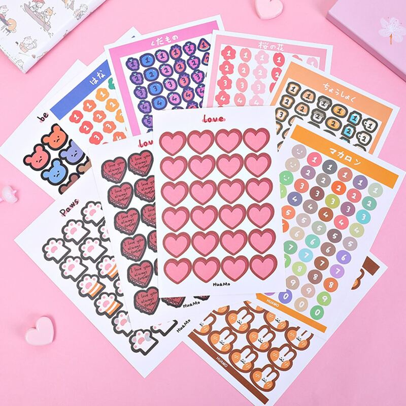 

1sheet Cartoon Random Sticker, Multicolor