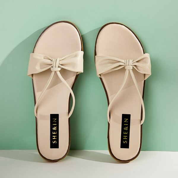 

Широкие ползунки с открытым носком, Бежевые