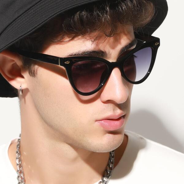 

Men Cat Eye Sunglasses, Purple