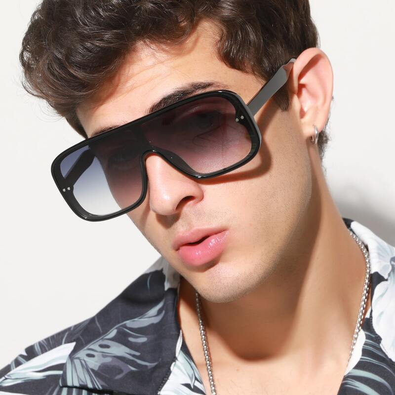 

Guys Flat Top Sunglasses, Purple