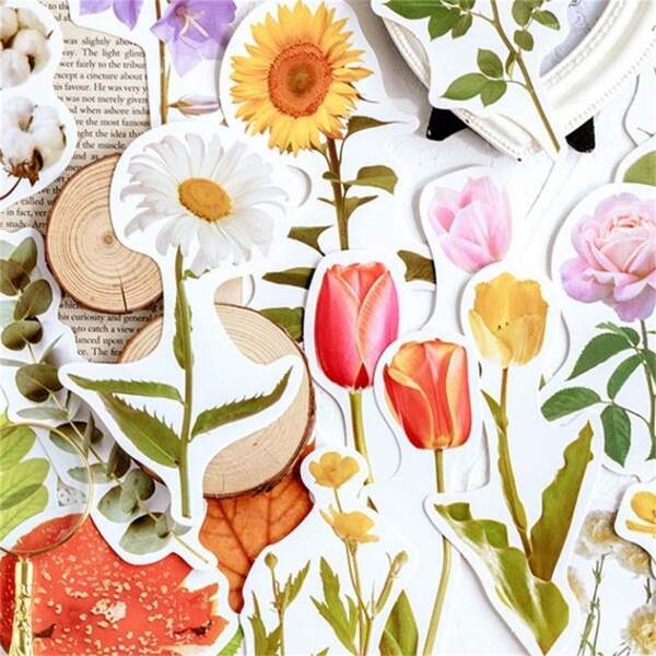 

30pcs Leaf Shaped Postcard, Multicolor