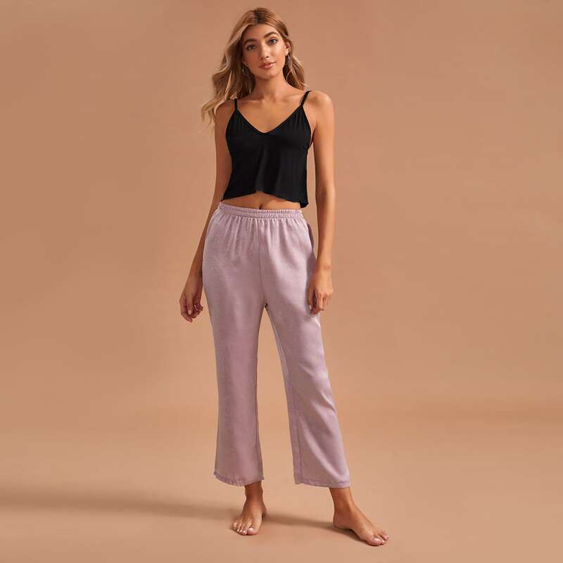 

Cami Top & Elastic Waist Pants PJ Set, Multicolor