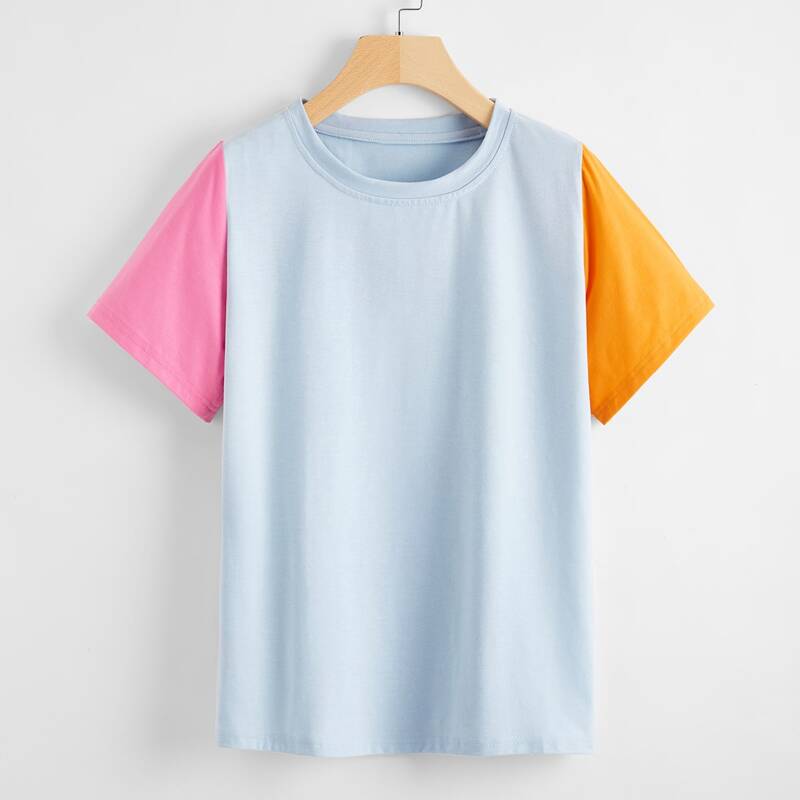 

Colorblock Sleeve Tee, Multicolor