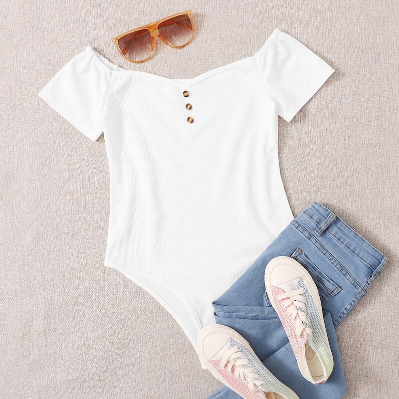 

White Tee Bodysuit