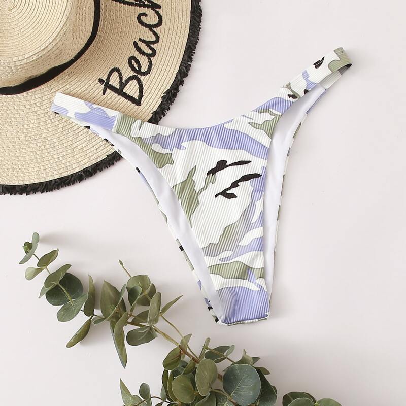 

Camouflage Tanga Swimming Panty, Multicolor
