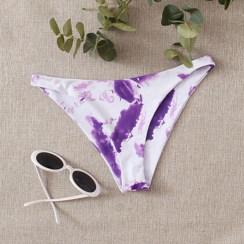 

Tie Dye Bikini Panty, White