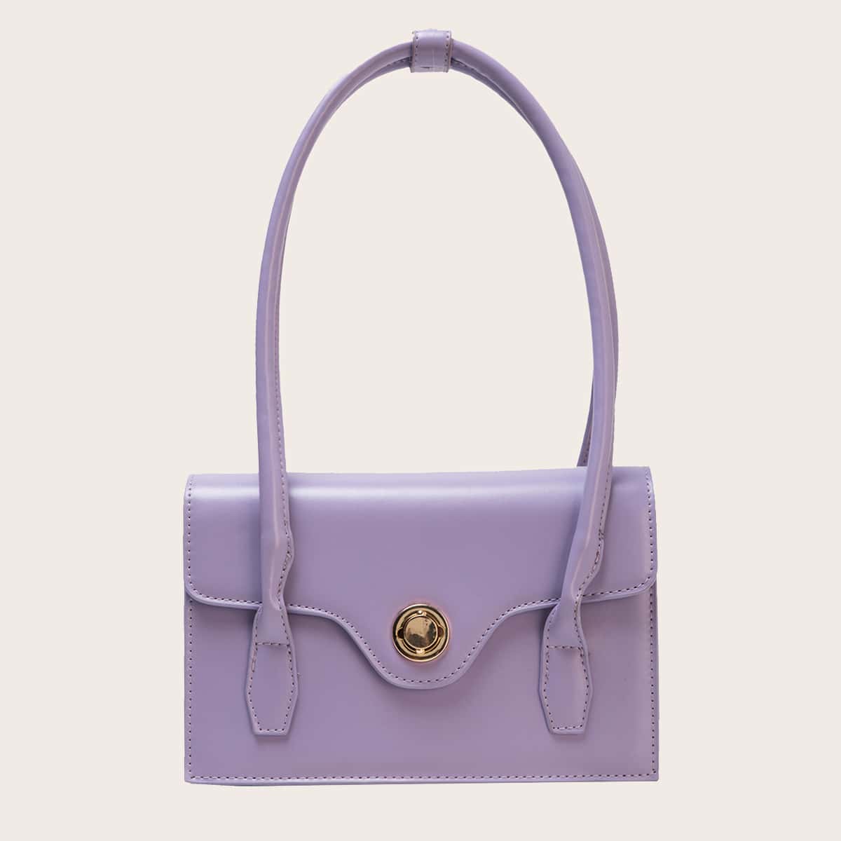 

Flap Tote Bag, Purple