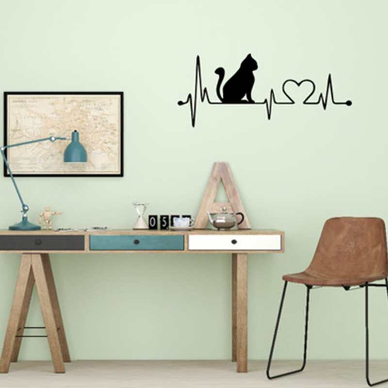 

Cat Wall Sticker, Black