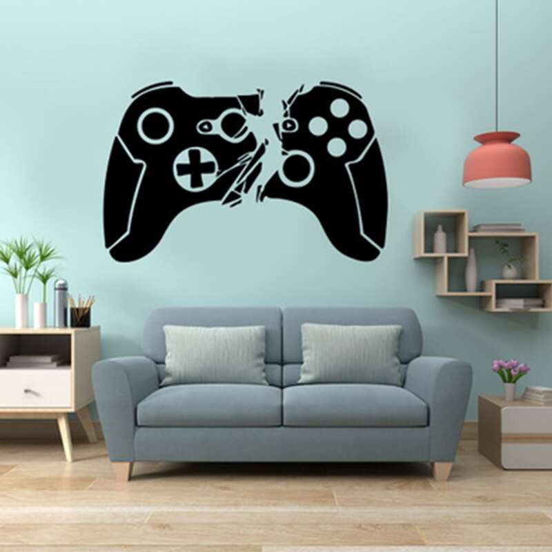 

Gamepad Wall Sticker, Black