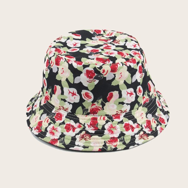 

Flower Pattern Bucket Hat, Multicolor