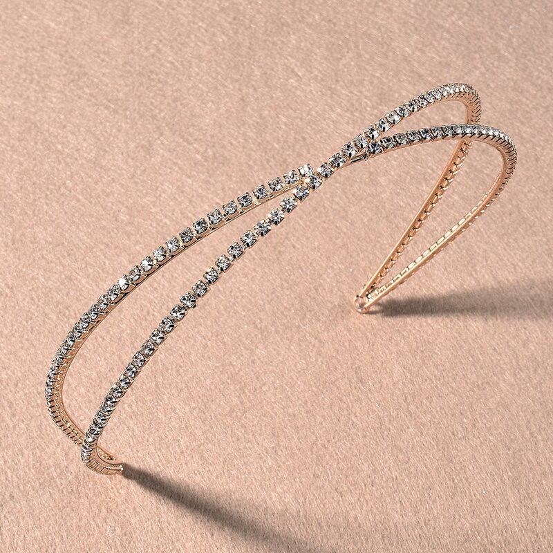 

Rhinestone Decor Hair Accessory, Silver