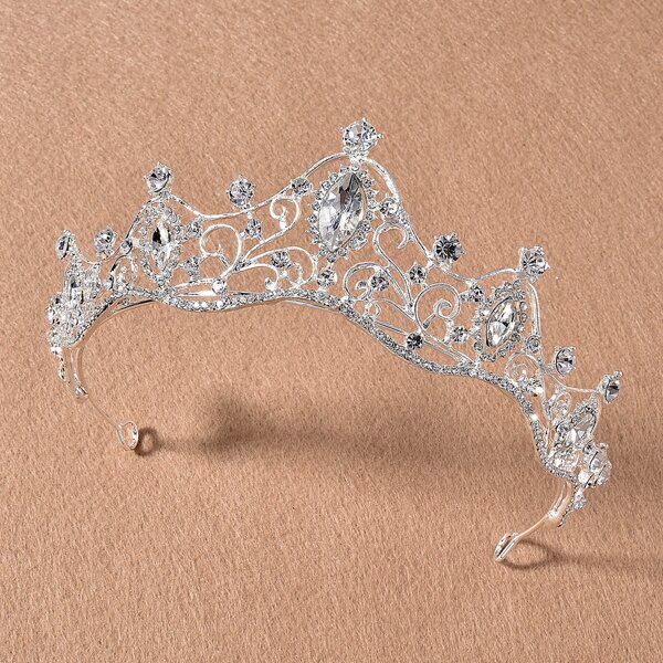 

Rhinestone Decor Hair Accessory, Silver