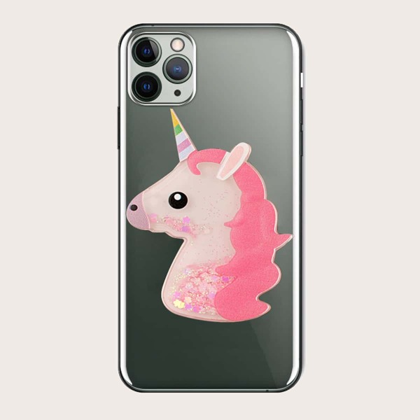 

Чехол для iPhone с изображением единорога и мультфильма, Многоцветный