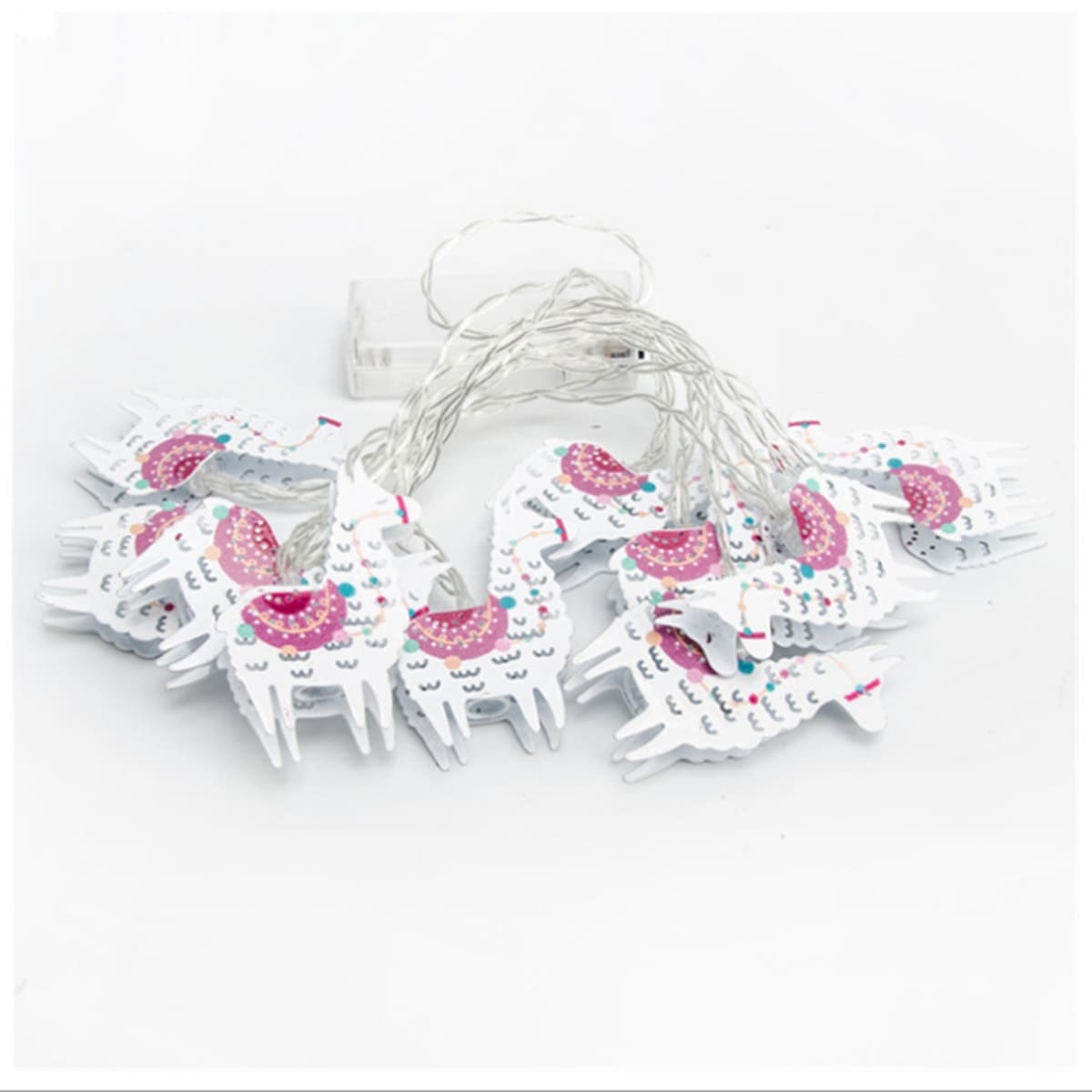 

10pcs Alpaca Bulb String Light, Multicolor