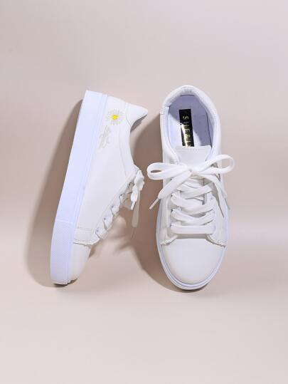 Tenis blancos de shein Clearance