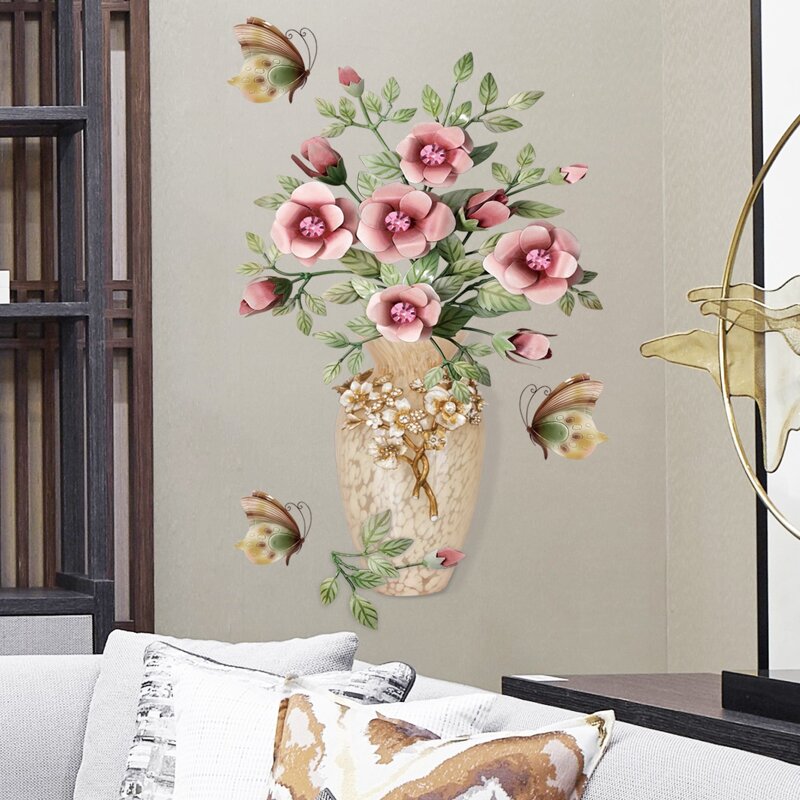 

Flower Print Wall Sticker, Multicolor