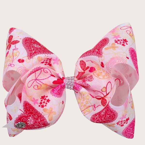 

Girls Bow Design Hair Clip, Pink
