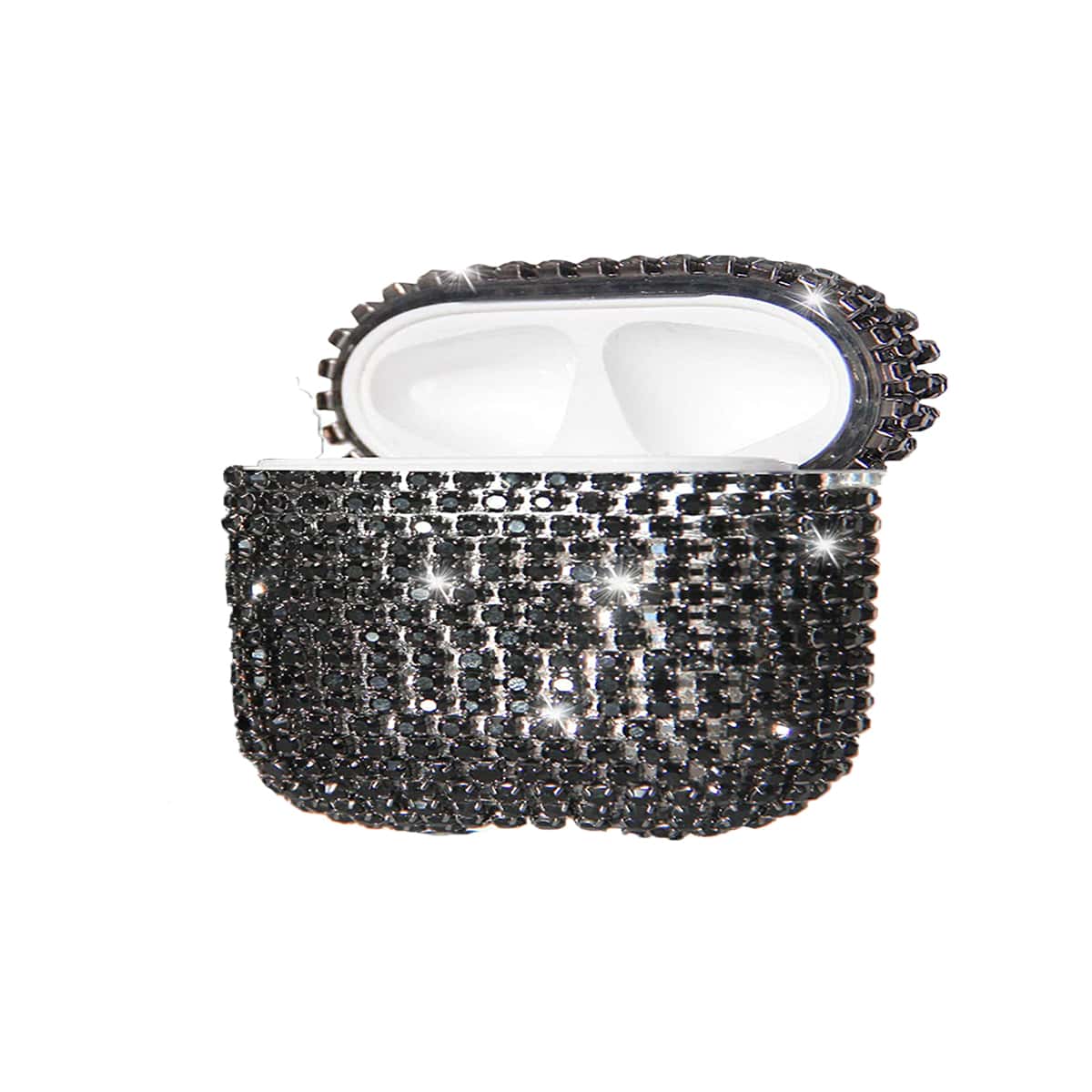 

Rhinestone Decor AirPods Pro Case, Silver