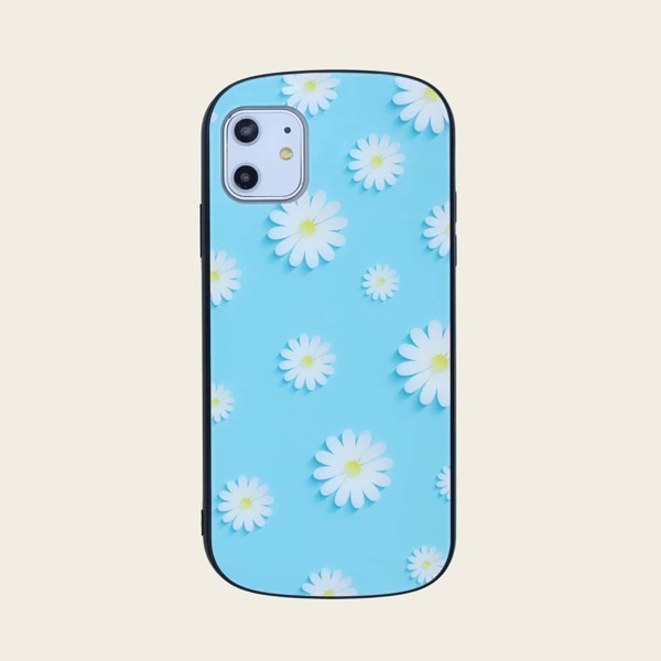 

Чехол для iPhone с принтом Daisy, Синий