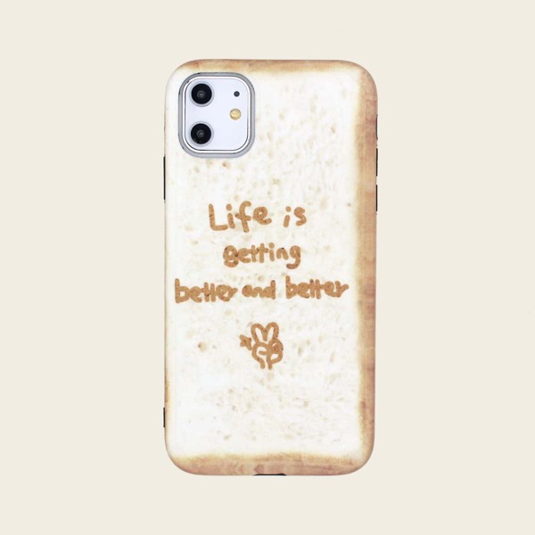 

Чехол для iPhone с лозунгом 1шт, Коричневые