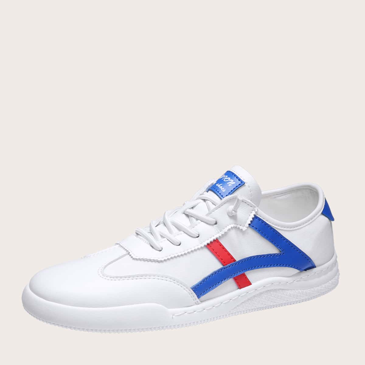 

Guys Lace-up Front Colorblock Sneakers, White