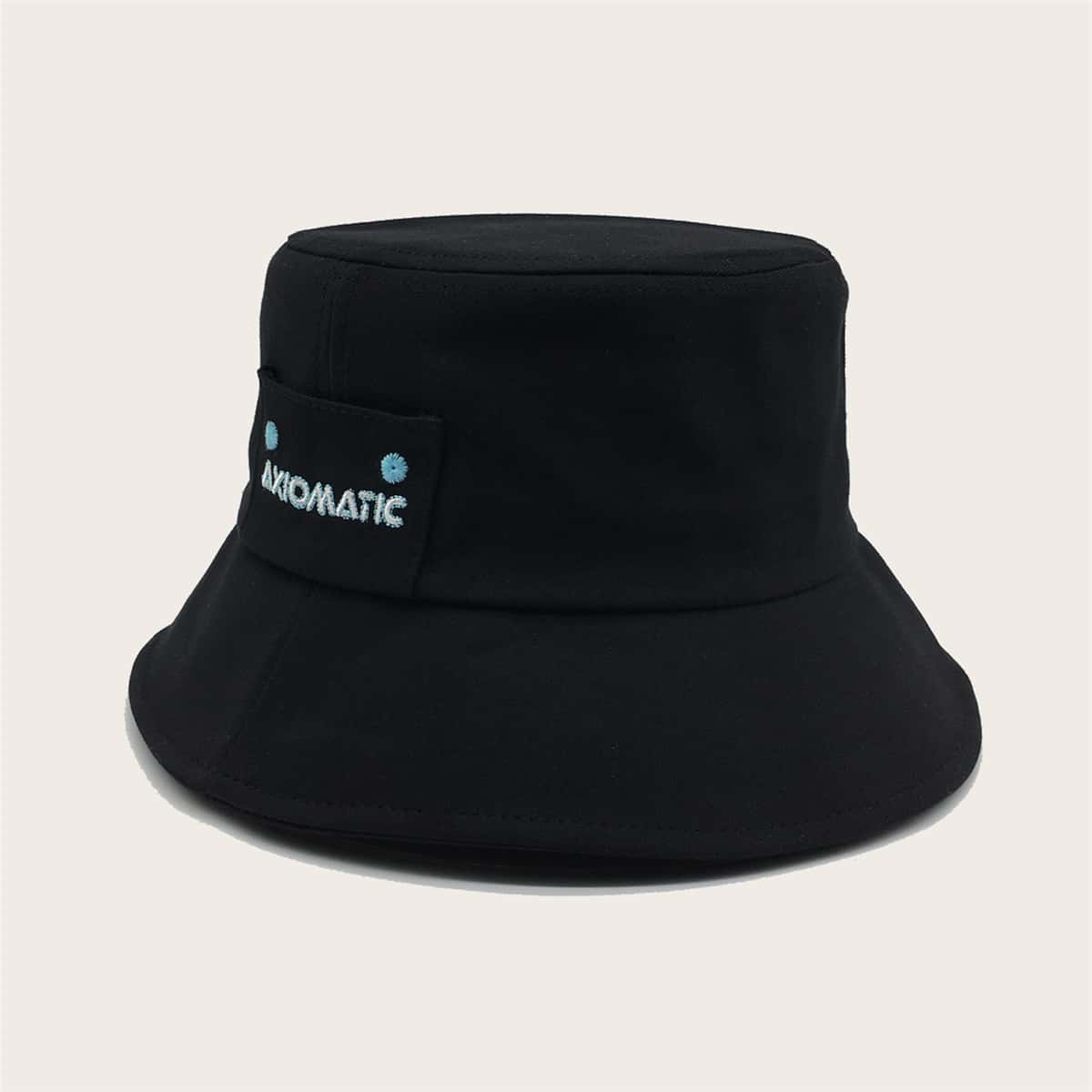 

Guys Embroidered Bucket Hat, Black