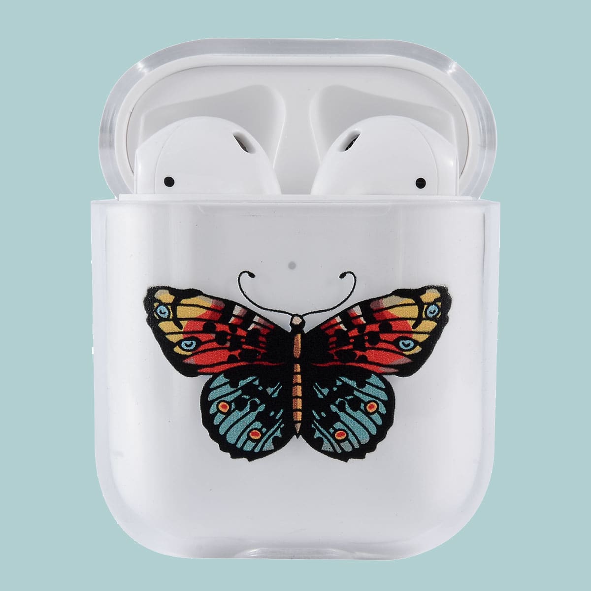 

1pc Butterfly Print AirPods Case