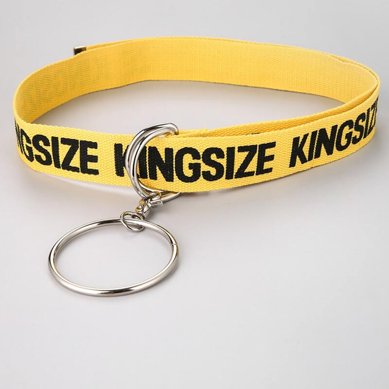 

Guys Ring Decor Tape Belt, Yellow
