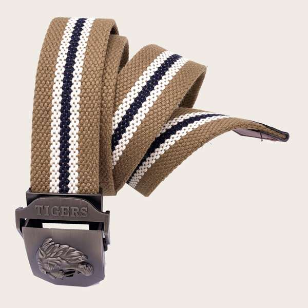 

Men Metal Buckle Belt, Multicolor