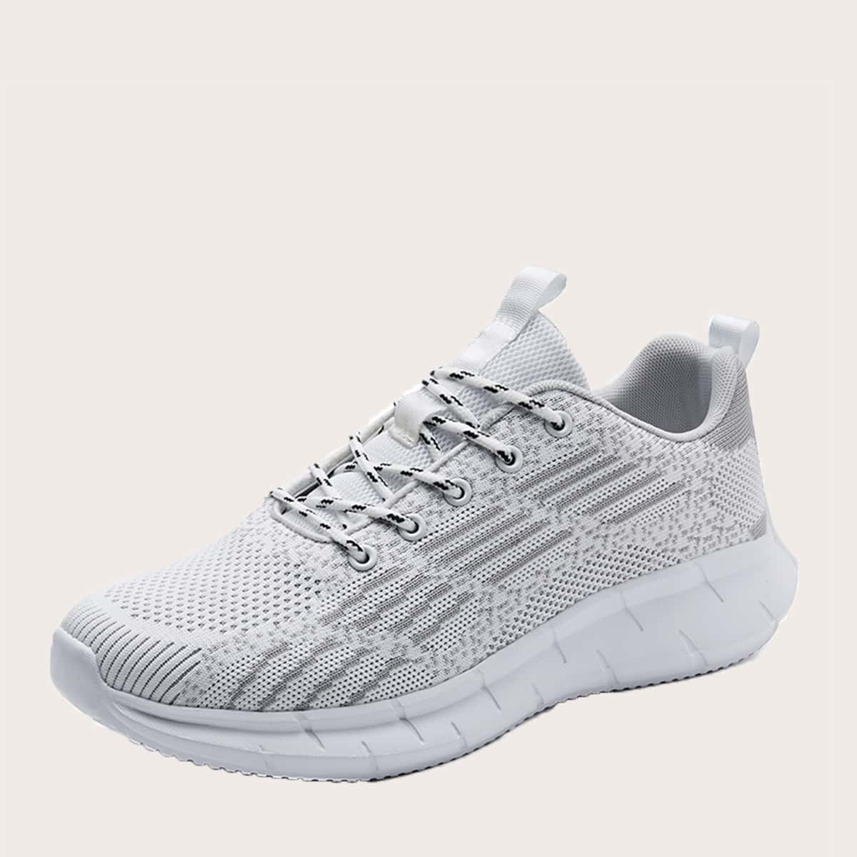 

Guys Lace-up Front Knit Sneakers, Grey