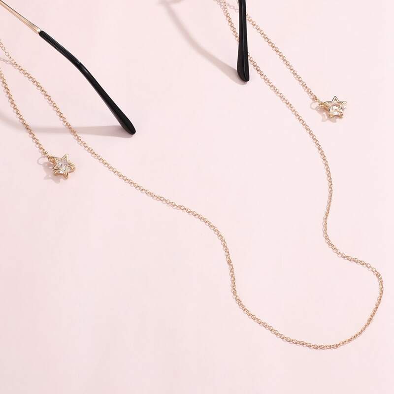 

Star Decor Glasses Chain, Gold
