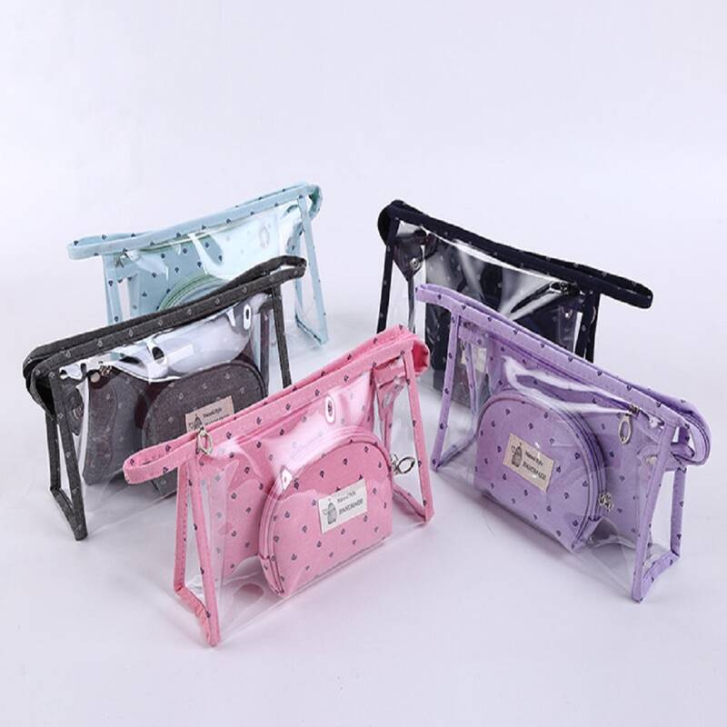 

3pcs Portable Travel Storage Bag, Multicolor