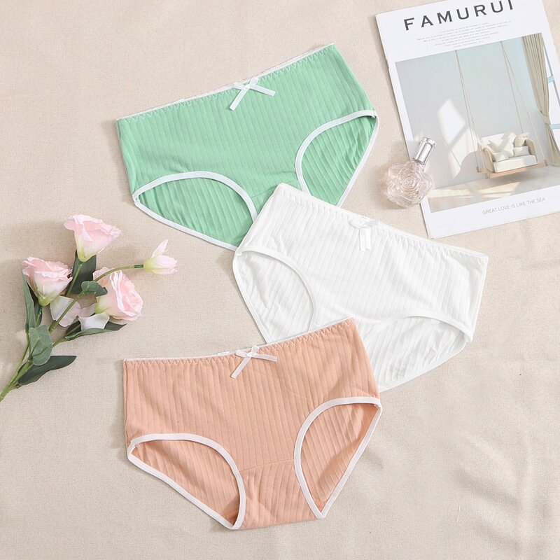 

3pack Rib Panty Set, Multicolor