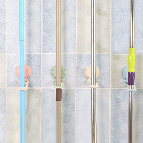 

1pc Wall Mounted Mop Holder, Multicolor