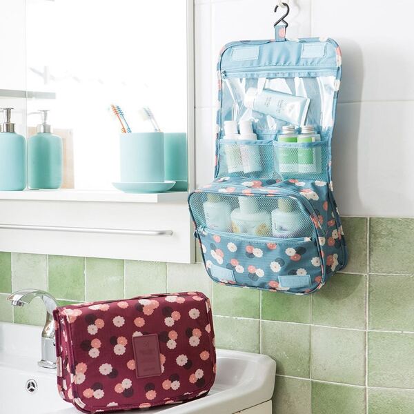 

1pc Flower Print Travel Storage Bag, Multicolor