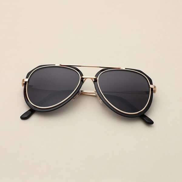 

Metal Frame Sunglasses, Black