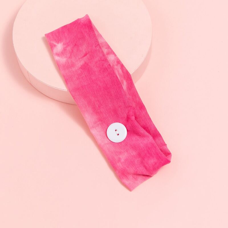 

Tie Dye Pattern Headband, Pink