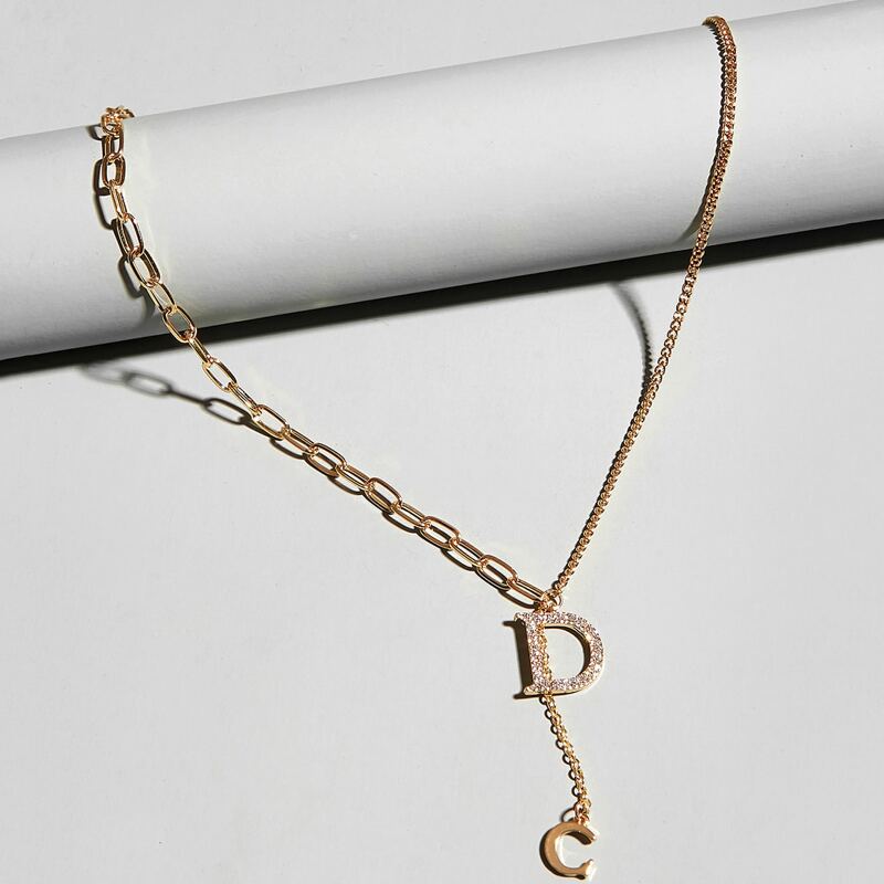 

Letter Y Lariat Necklace, Gold