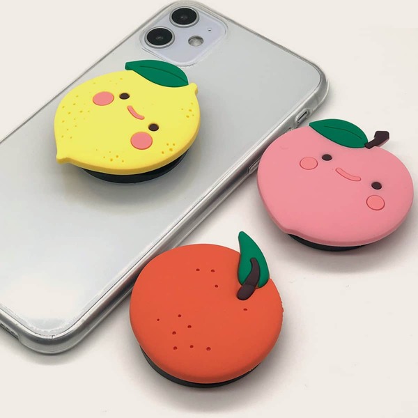 

1pc Lemon Shaped Phone Holder, Multicolor