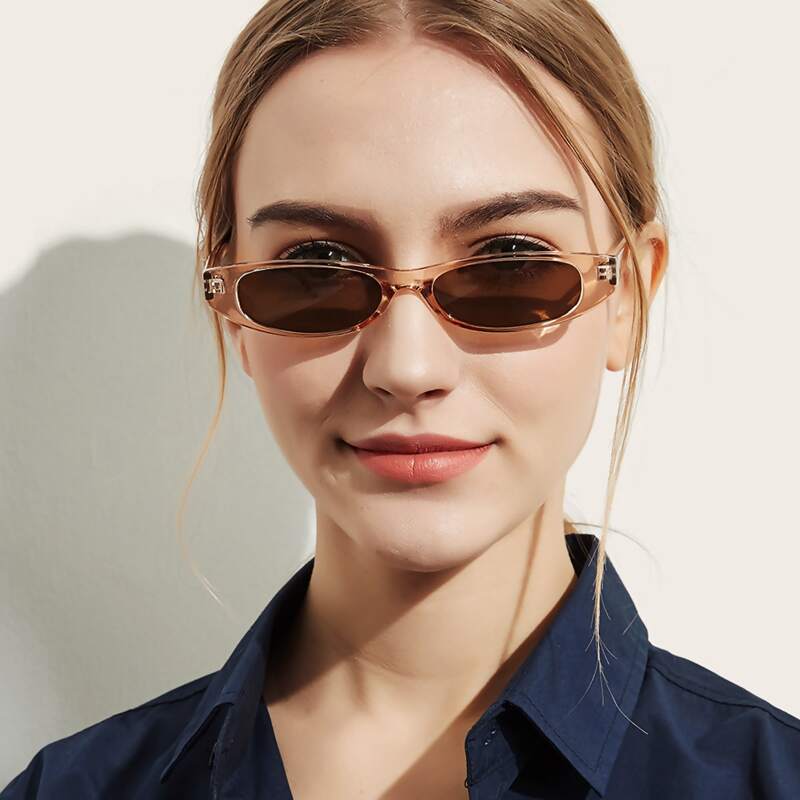 

Acrylic Frame Sunglasses, Brown