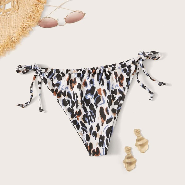 

Leopard Tie Side Bikini Panty, Multicolor