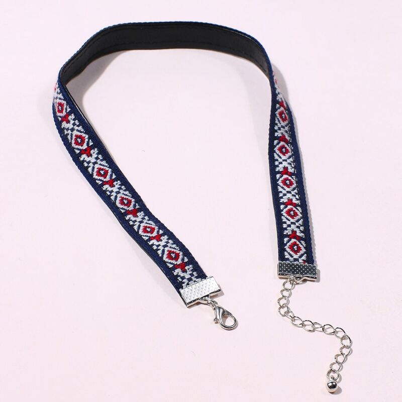 

1pc Tribal Choker, Navy blue