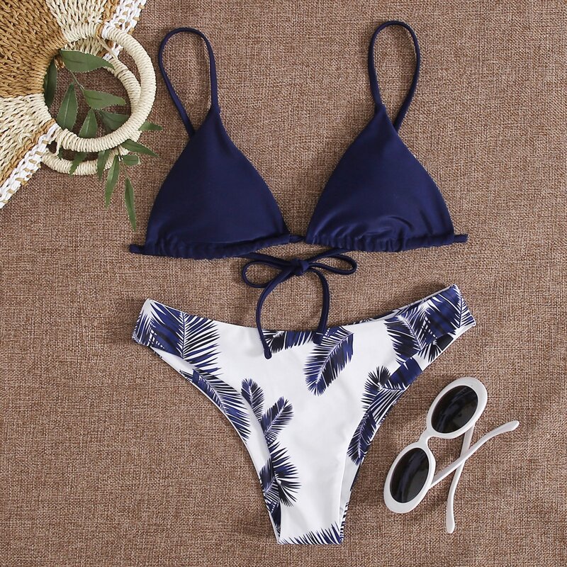 

Tropical Triangle Bikini Swimsuit, Multicolor