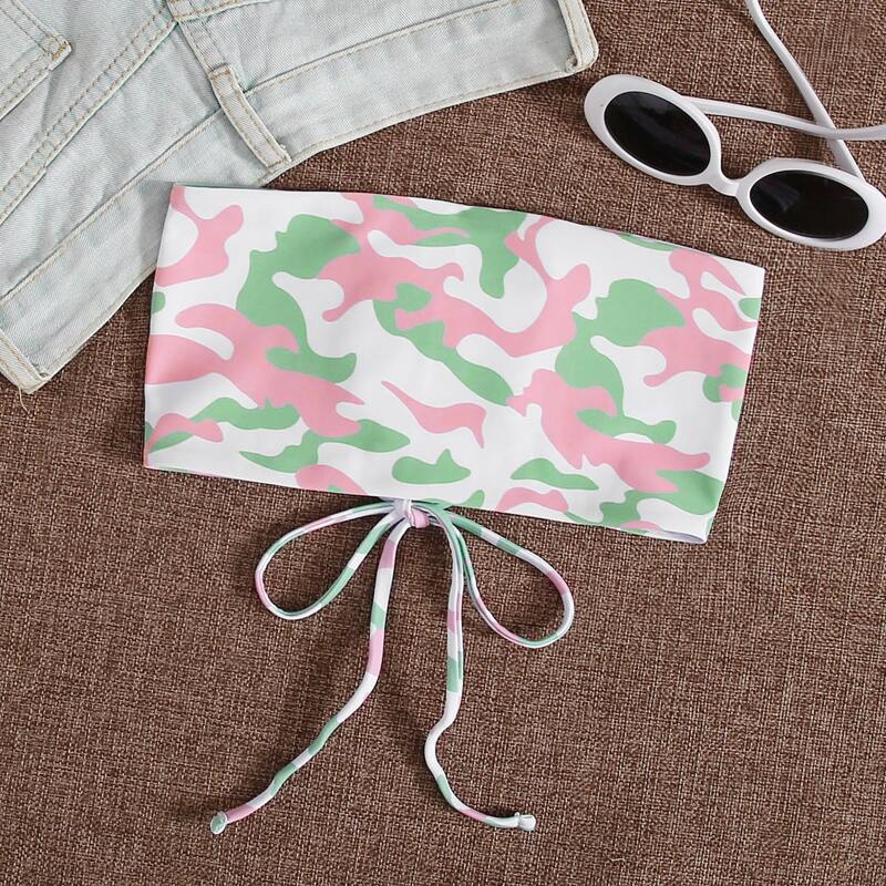 

Camo Bikini Top, Multicolor