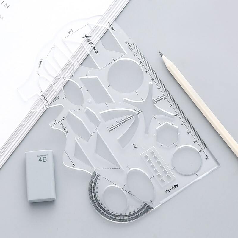 

1pc Multifunction Hollow Ruler