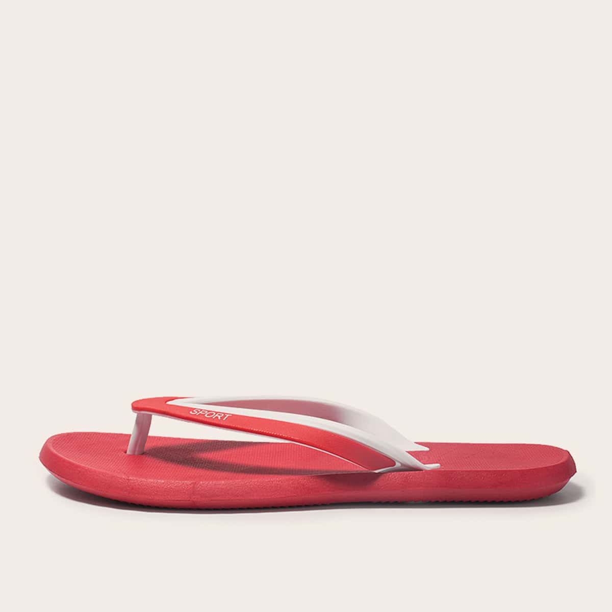 

Guys Letter Graphic Flip Flops, Red